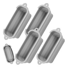 (As show, One size) 4 Pcs Grease Cup Liners Compatible for 17In, 22In, 28In, 30In Griddle, Reusable Silicone Grill Grea