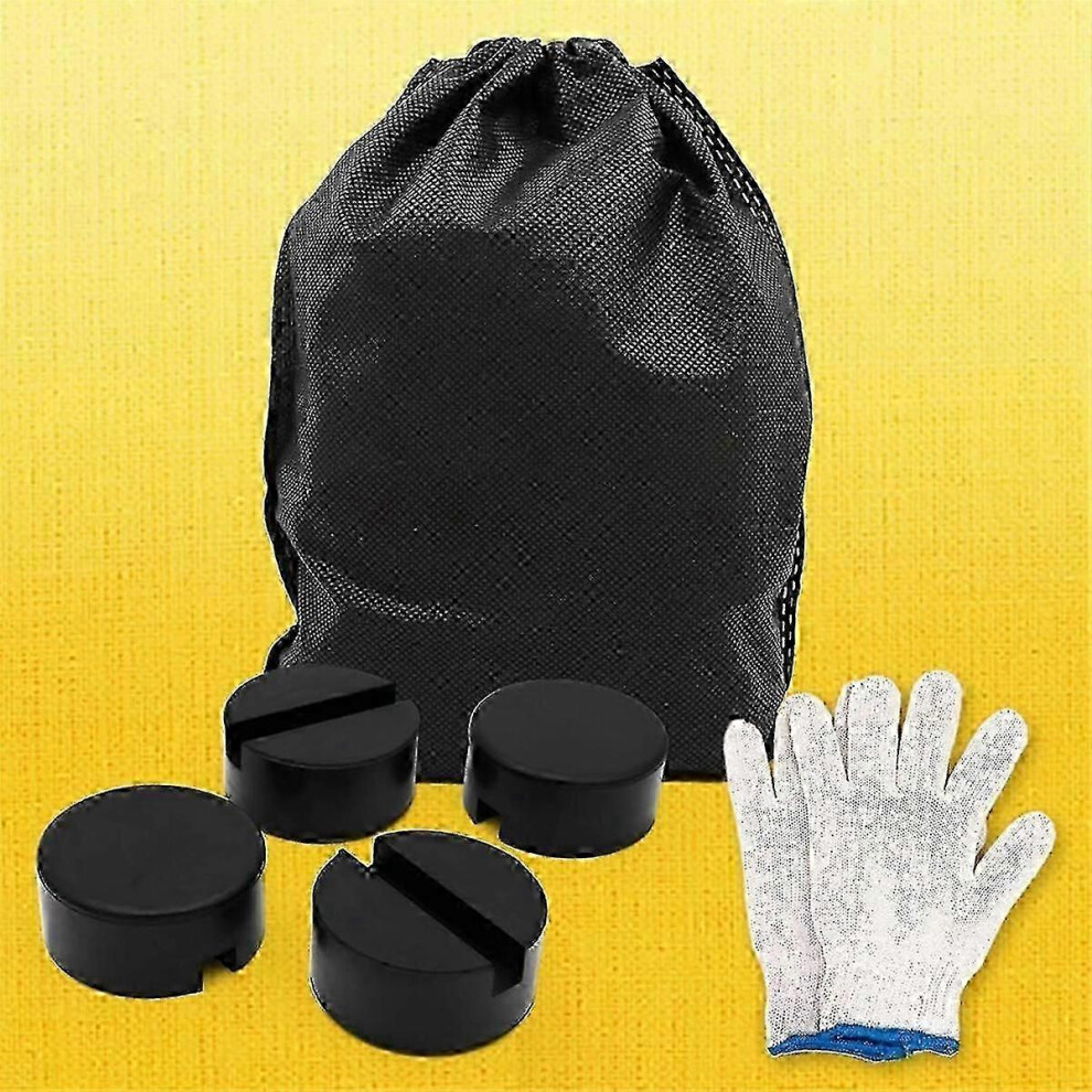 (As Show, One Size) 4Pcs Pinch Weld Jack Pad, Floor Jack Pad Adapter For And Mini, Jack Pad Adapter Slotted Frame Rail Pinch Welds 4631898214598