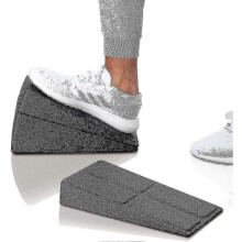 (As show, One size) 3pc Yoga Wedge Squat Wedge Adjustable Non-slip Slant Board Extender Foot Stretcher