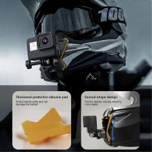 (As show, One size) Camera Quick Release Bracket Motorcycle Helmet Chin Strap for Gopro12 Accessories Sports Camera Magnetic Bracket
