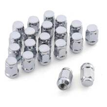 (As show, One size) M14x1.5 Wheel Lug Nuts, One-Piece Design Bulge AcornChrome Lug Nuts