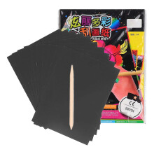 (As show, One size) 10pcs Scratch Paper A4 Colorful Art Paper Card 21x28cm Drawing Painting Paper for Kids Children