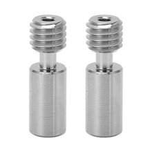 (As show, One size) 2PCS Heatbreak Tube Ti Alloy Branch Design Thermal Resistance M6 Thread Throat Tube for Ender 3 S1 3D Printer Ti Alloy
