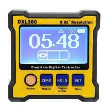 (As show, One size) DXL360 Dual Axis Digital Protractor Electronic Inclinometer with Magnetic 100240V