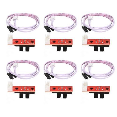 (As show, One size) 6 Set Optical Endstop Sensitive Noise Free 3D Printer Mechanical Optical Limit Switch Endstop 5V