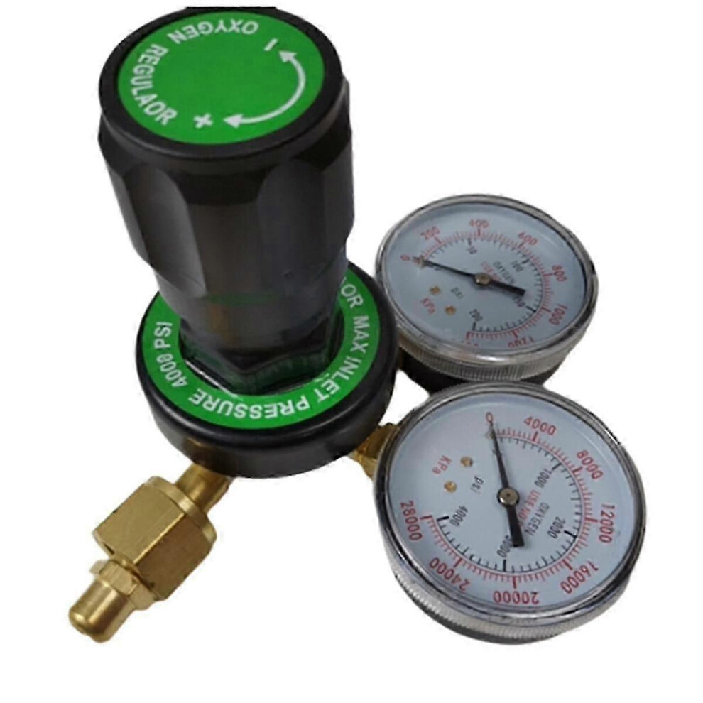 (As Show, One Size) Oxygen Gauge, American Type Pressure Reducer,Acetylene Propane Gauge, Carbon Dioxide Heating Pressure Gauge 4631898222685
