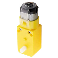 (As show, One size) DC Geared Motor Dual Axes Anti Interference Electric Reduction Motor for 4 Wheel Drive Car Robot DC3V6V