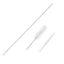 (As show, One size) French Horn Trombone Trumpet Cleaning Kit Stainless Steel Nylon Brush Musical Instrument Cleaning Brush