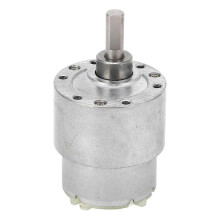 (As show, One size) Worm Gear Motor Self Locking High Torsion Adjustable Speed Reduction Turbine Electric Motor DC12V 50RPM