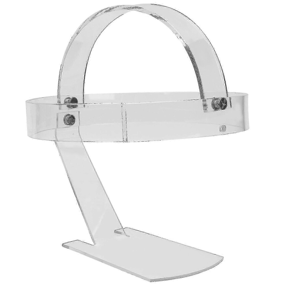 (As Show, One Size) Acrylic Hat Stand Wig Display Rack Clear Acrylic Hat Holder Wig Stand For Shop 4631898219722