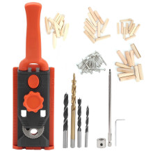 (As show, One size) Inclined Hole Locator Positioner Opening Positioning Tools Kit for Woodworking Punching