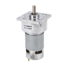 (As show, One size) DC24V Self Locking Worm Gear Motor Brass Coil CW CCW High Torsion Speed Reduction Motor 3.8A 200RPM 4.8KG.FCM