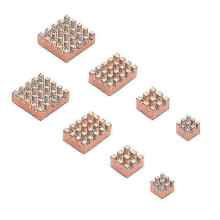 (As show, One size) 2set Heat Sink Metal Copper Heatsink Passive Cooling Pad Heat Dissipation Radiator For Raspberry Pi