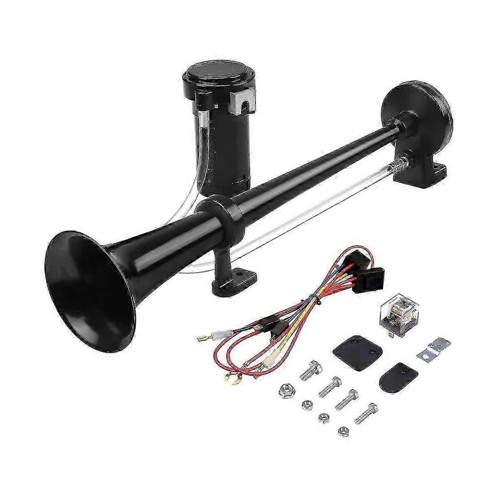 (As Show, One Size) 150Db 24V Train Horn For Truck, Single Trumpet Truck Air Horn, For 24V Vehicles Train Car Ship Boat 4631898212327