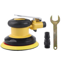 (As show, One size) 5" Handheld Air Sander Grinder Polisher Pneumatic Professional Polishing Tool 10000RPM