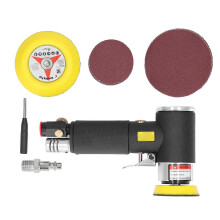 (As show, One size) Air Orbital Sander Stable Performance Low Power Consumption Zinc Alloy Pneumatic Sander for Metal