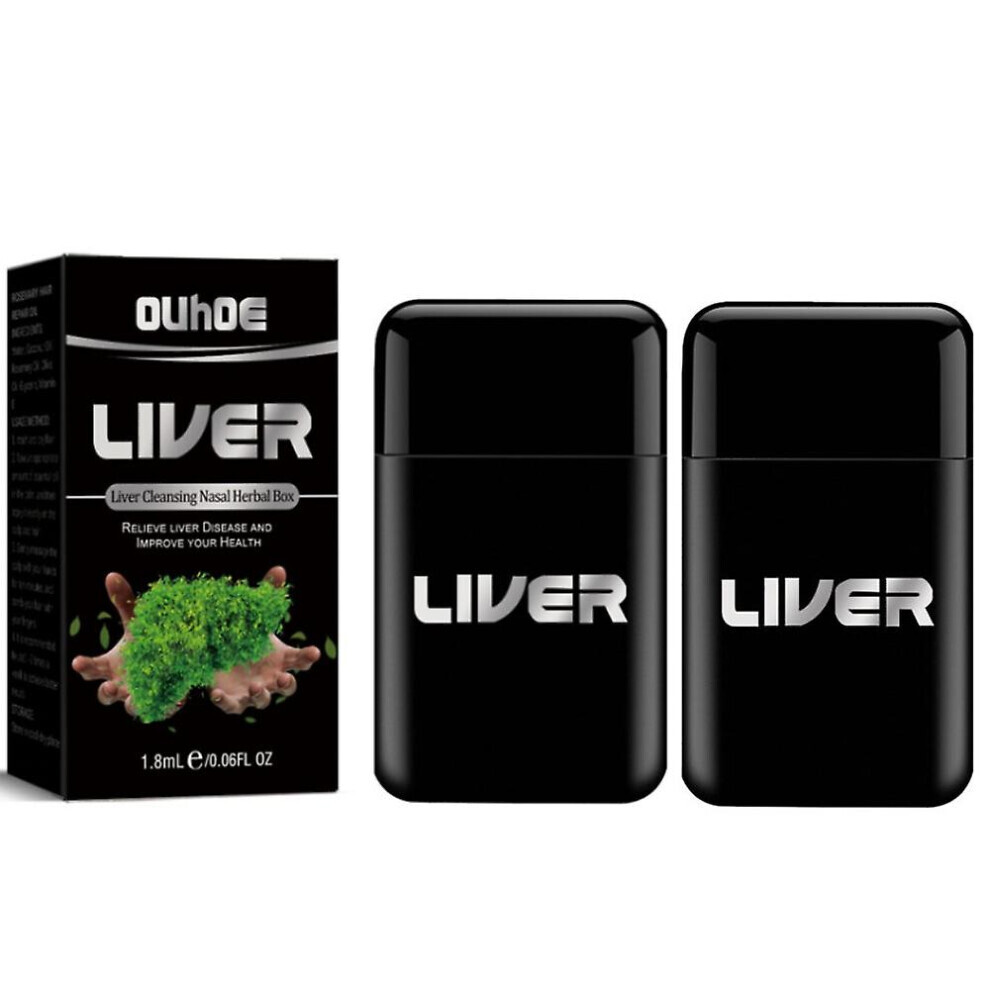 Gogerstar 2Pcs Vegan Liver Cleanse Detox & Repair Nasal Herbal Box Lung Cleaning