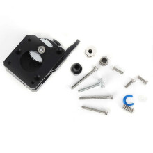 (As show, One size) Gear Extruder Alloy Dual Feed Gear 3D Printer Accessories with 1 Set Installation Kits