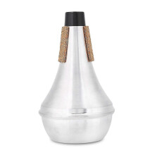 (As show, One size) Aluminum Alloy & Cork Strips Practice Trumpet Mute Brasses Musical Instrument Part Accessory