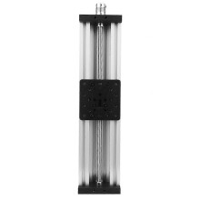(As show, One size) Screw Slide Linear Table Aluminum Alloy 3D Printer Engraving Machine Lead 2mm Black/SilverSilver 250mm