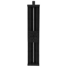 (As show, One size) Screw Slide Linear TableAluminum Alloy 3D Printer Engraving MachineBlack/SilverBlack 450mm