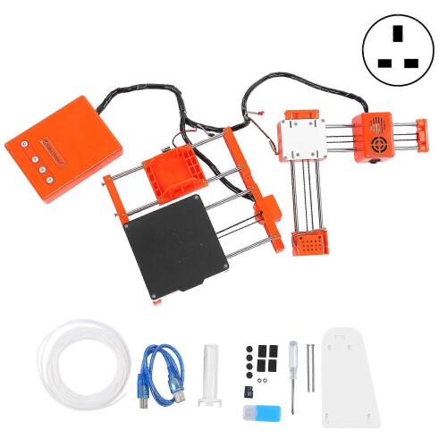 (As show, One size) 3D Printer X1 Mini Desktop Household 3D Printer Noiseless Educational 3D PrinterUK Plug 110240V