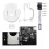 (As show, One size) For CUBEODE V1.2 Optical Drive Emulator+3D Printer Mount Kits for Optical Drive Emulator for Console B 1