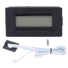 (As show, One size) Tachometer LCD Screen Hall Sensor Probe Waterproof Anti Interference Lathe RPM Indicator with Magnet DC 5V