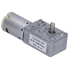 (As show, One size) DC12V 24RPM Turbo Worm Geared Motor Speed Reduction Electric Motor for Window Door Opener Mini Winch