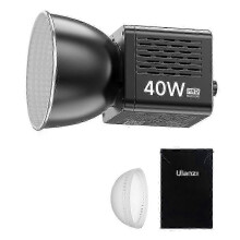 (As show, One size) 40W Pro LED Video Light Dual Color Temperature 2500K-6500K Portable Spotlight with 3400mAh Battery