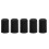 (As show, One size) 5Pcs Portable Black Cello Rubber Endpin Tip Protector Musical Instruments Accessory 1