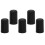 (As show, One size) 5Pcs Portable Black Cello Rubber Endpin Tip Protector Musical Instruments Accessory 4