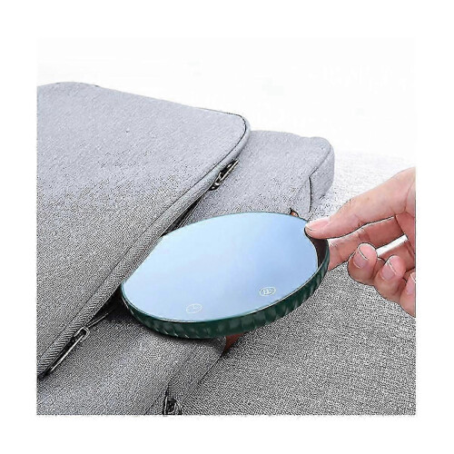 (As show, One size) Thermostat Cup Digital Display Heating Insulation Coffee Coaster Ceramic Heating Pad Heating Cup Base(EU Plug)