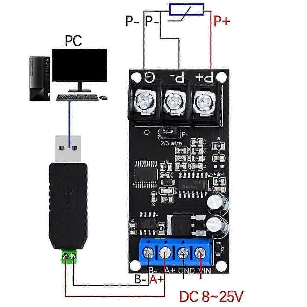 (As show, One size) PT100 Thermistor RTD Thermocouple Temperature Sensor Transmitter RS485 MODBUS RTU Module