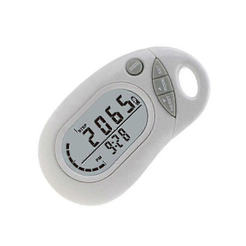 (As show, One size) Mini 3D Pedometer Portable Large Screen Step Counter Tracker No Phone or App Needed Precise Mini Pe 1