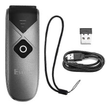(As show, One size) Mini Portable 1D 2D Bluetooth 2.4G Barcode Scanner QR Code Screen Image Reader