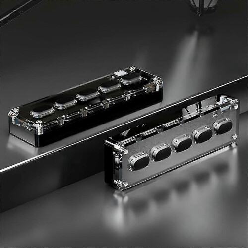 (As show, One size) 5 Keys Custom Keypad Macro Programmable Bluetooth Keyboard Copy Paste Rgb Button Gaming Mechanical 2
