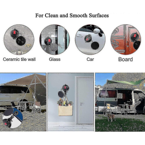 (As show, One size) Suction Cup Camping Set, Suction Cup Anchor Suction Hook 2