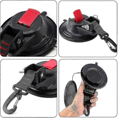 (As show, One size) Suction Cup Camping Set, Suction Cup Anchor Suction Hook 1
