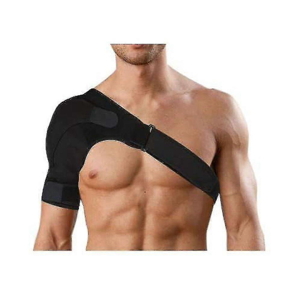 Kikidex Black (As Show, One Size) Neoprene Adjustable Shoulder Brace For Men And Women Reduce Pain