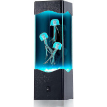(As show, One size) Lava Lamp,jellyfish Lamp With 7 Color Changing Mood Night Lights For Home Office Living Room Decor Kids Adults Birthday Gift (black)