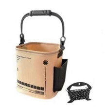 (As show, One size) 8L/14L Minnow Storage Box Fish Bucket Outdoor Fishing Bag Live Fish Container Fishing Bucket With 20x20x20
