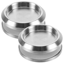 (As show, One size) 2pcs Shower Door Handle Stainless Steel Interior Door Handle Circular Door Pull