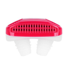(As show, One size) Anti Snoring Device Nasal Dilator Nose Air Purifier Breathing Apparatus Sleeping Aid (Red)