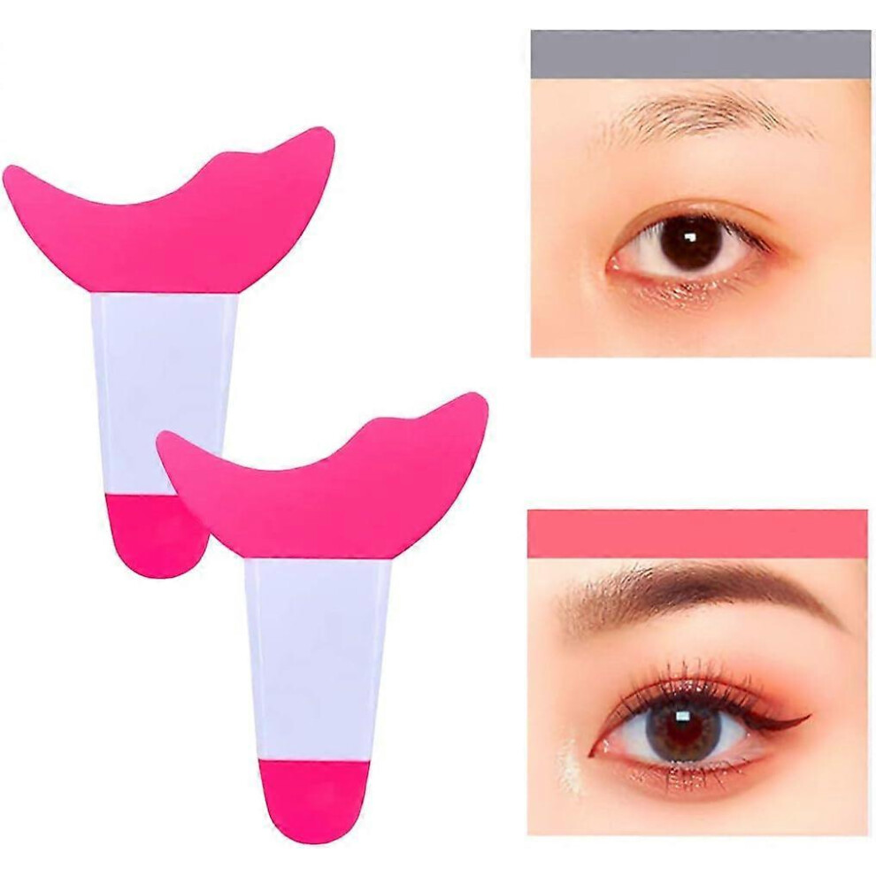 Kikidex (As Show, One Size) Reusable Mascara Eyelash Shield Applicator Guard Tool Eyelash Eyeshadow Auxiliary Guard Tool Pads Eyelash Guide For Eye Makeup (Ro