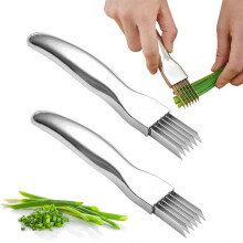(3pcs, One size) Shred Silk The Knife, 2024 New Stainless Steel Chopped Green Onion Knife, Food Speedy Chopper, Sharp Scallion Shredding Cutter -GSLA