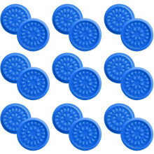 (As show, One size) Eyelash Glue Holder Plastic Flower Shape Glue Pads Eyelash Extension Tools Makeup Tool (Blue)100pcs