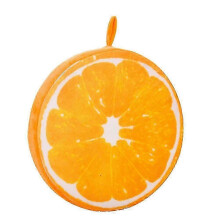 (As show, One size) 33cm 3D Fruit Orange Plush Cushion Pillow Home Office Sofa Decoration Seat Chair Pads Floor Mat