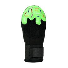 (As show, One size) Youth Baseball Gliding Glove, Full Hand Thumb Protection Glove, Adjustable Wrist Compression Strap, Sports Protection Green