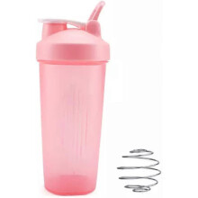 (As show, One size) Protein shaker bottle- 24oz Smoothie Bottle for sports supplements shakes- Good materials, Leak Proof 600ml Gym Shaker for Protein Shakes with Shaker
